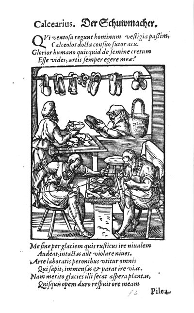 The Shoemaker by German School